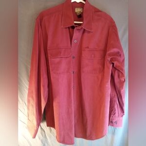 CE Schmidt Men's Burgundy Workwear Button Up Shirt